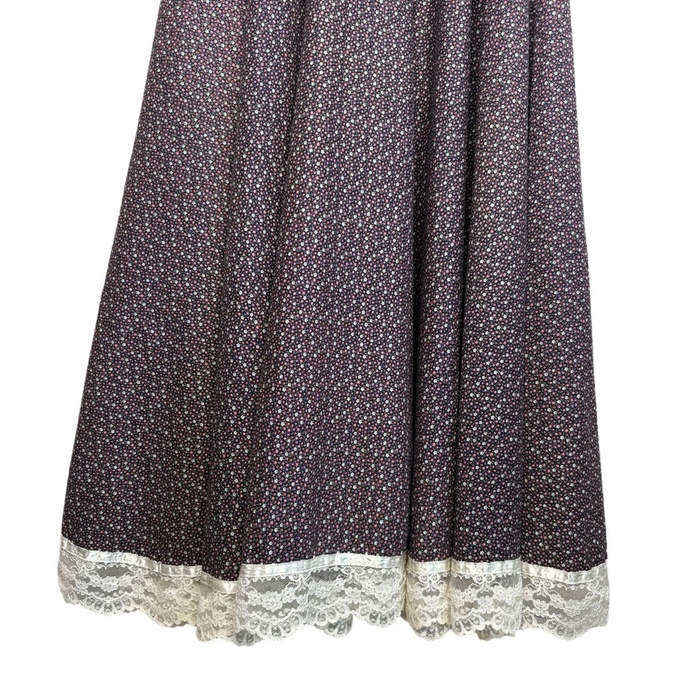 GUNNE SAX by Jessica Vintage Rare Purple Floral Prairie Dress Size 13 Sleeveless - Picture 6 of 15